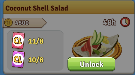 Coconut Shell Salad Recipe