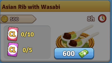 Asian Rib with Wasabi Recipe