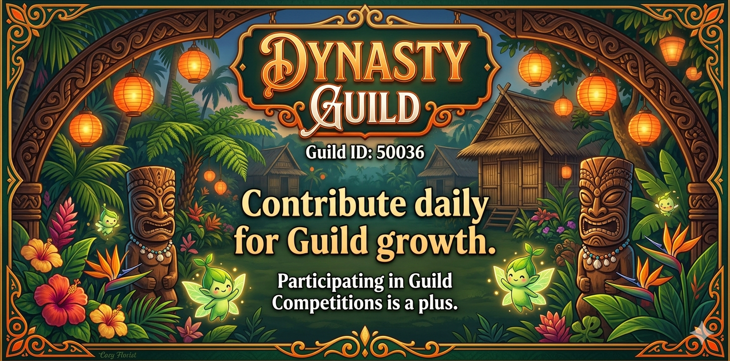 guilld recruit banner. Dynasty Guild ID: 50036.