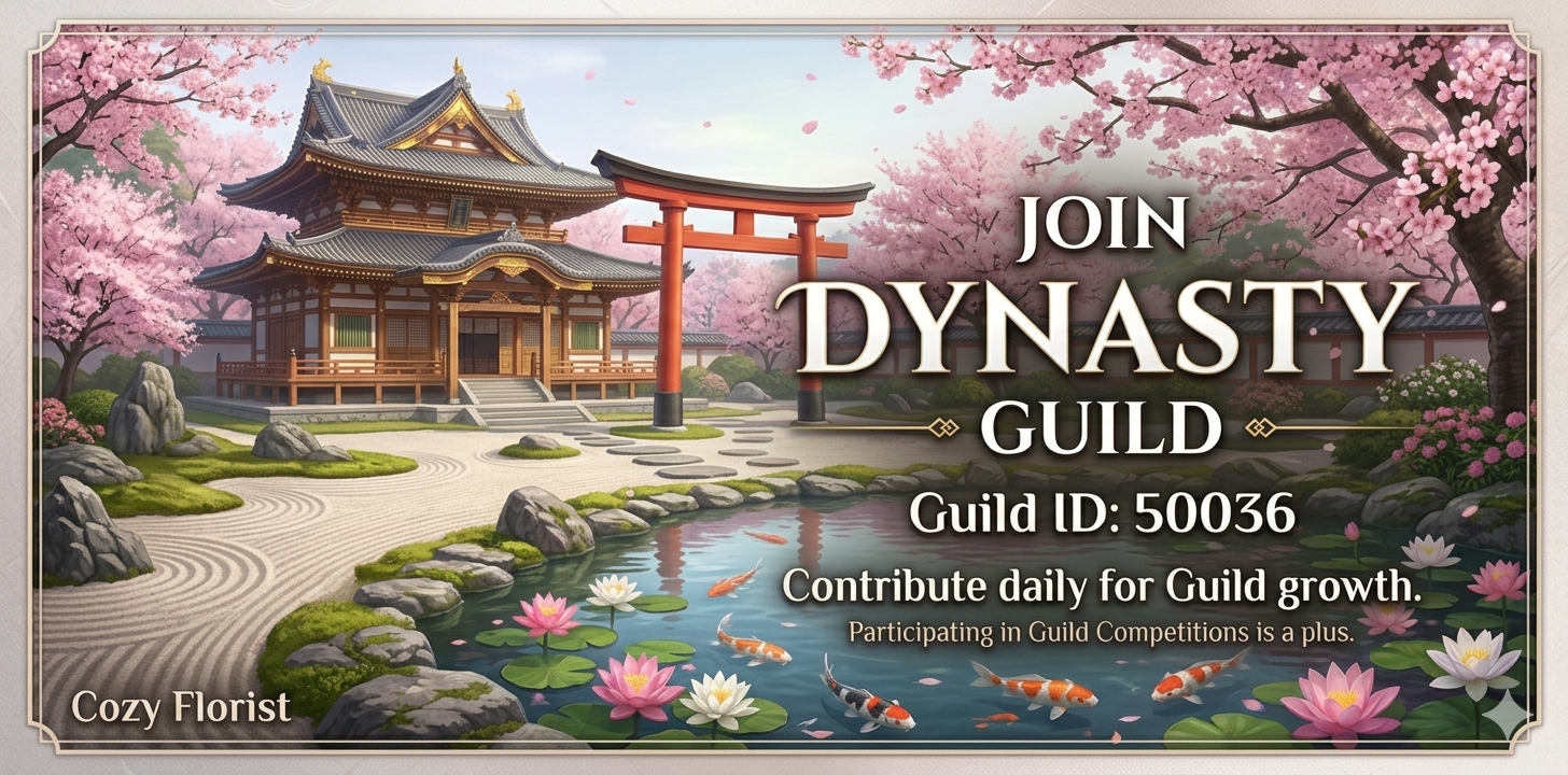 guilld recruit banner. Dynasty Guild ID: 50036.