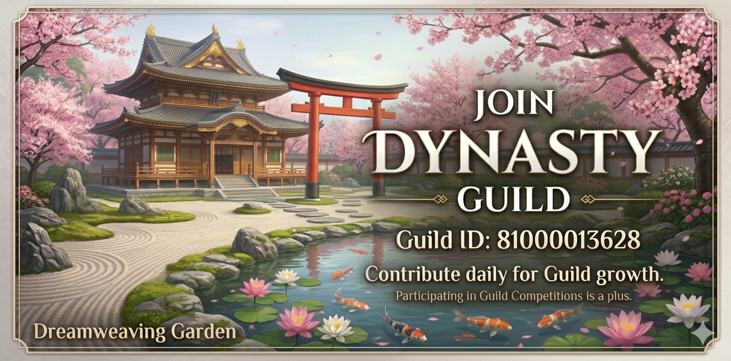 guilld recruit banner. Dynasty Guild ID: 81000013628.